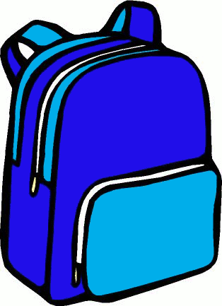 Cartoon backpack clip art cartoon backpack vector image image #13496