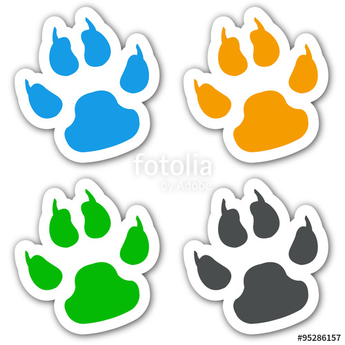 Huellas Gato Vector - ClipArt Best