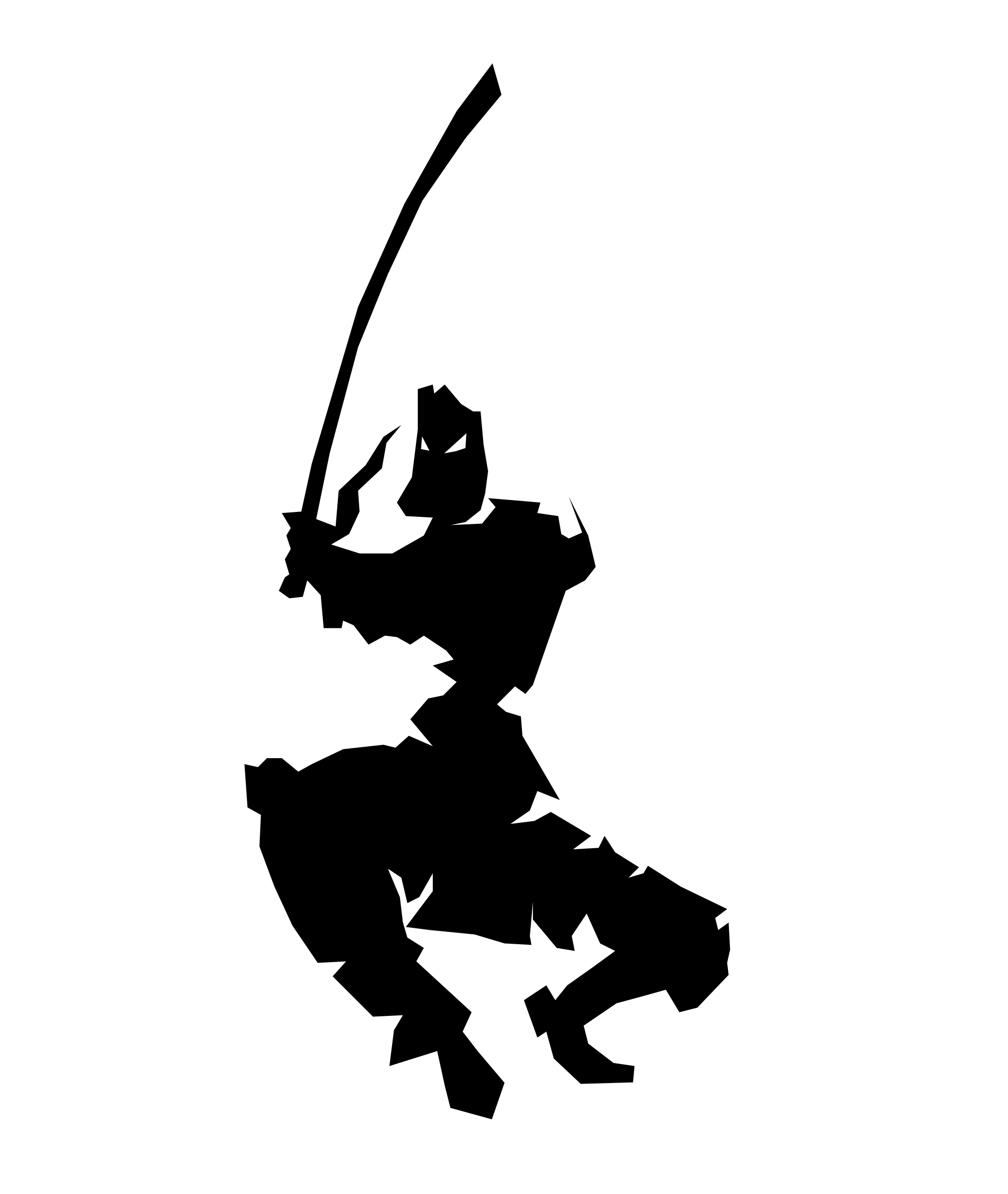 Clipart - Samurai leaf