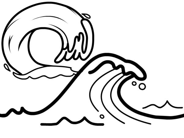 Wave Line Drawing - ClipArt Best
