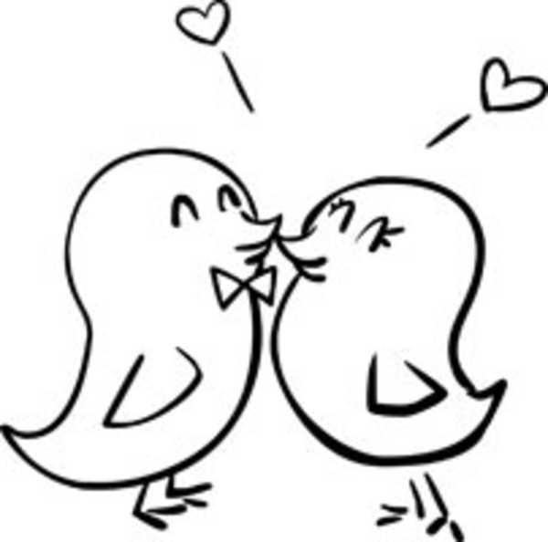 love birds kissing clipart wedding couple