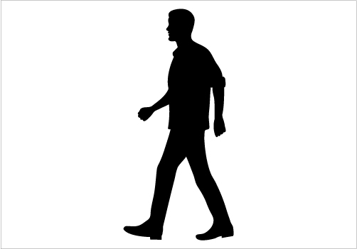 Walking clipart silhouette