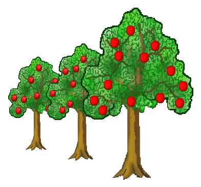 Fruit tree clipart translucent