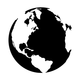 Earth Stencil | Free Stencil Gallery