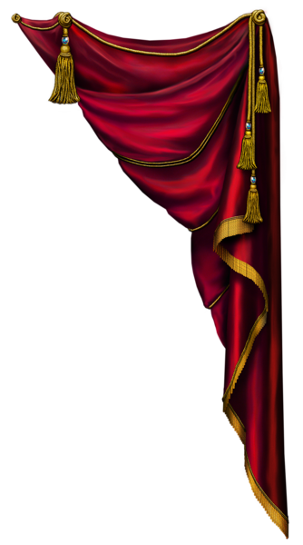 Red curtain clipart png