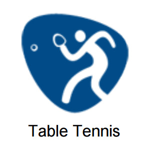 2016 Olympic Games - Table Tennis Pictograms for the Summer Olympics