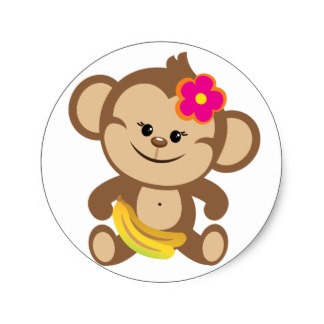 Monkey Banana Gifts on Zazzle