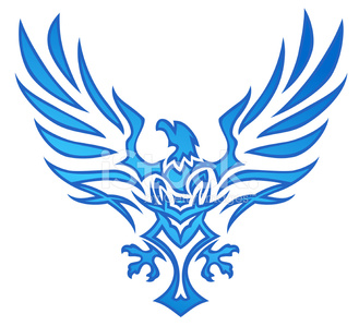 Blue Flame Eagle Tattoo stock vectors - 365PSD.com