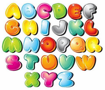 Clipart bubble letters