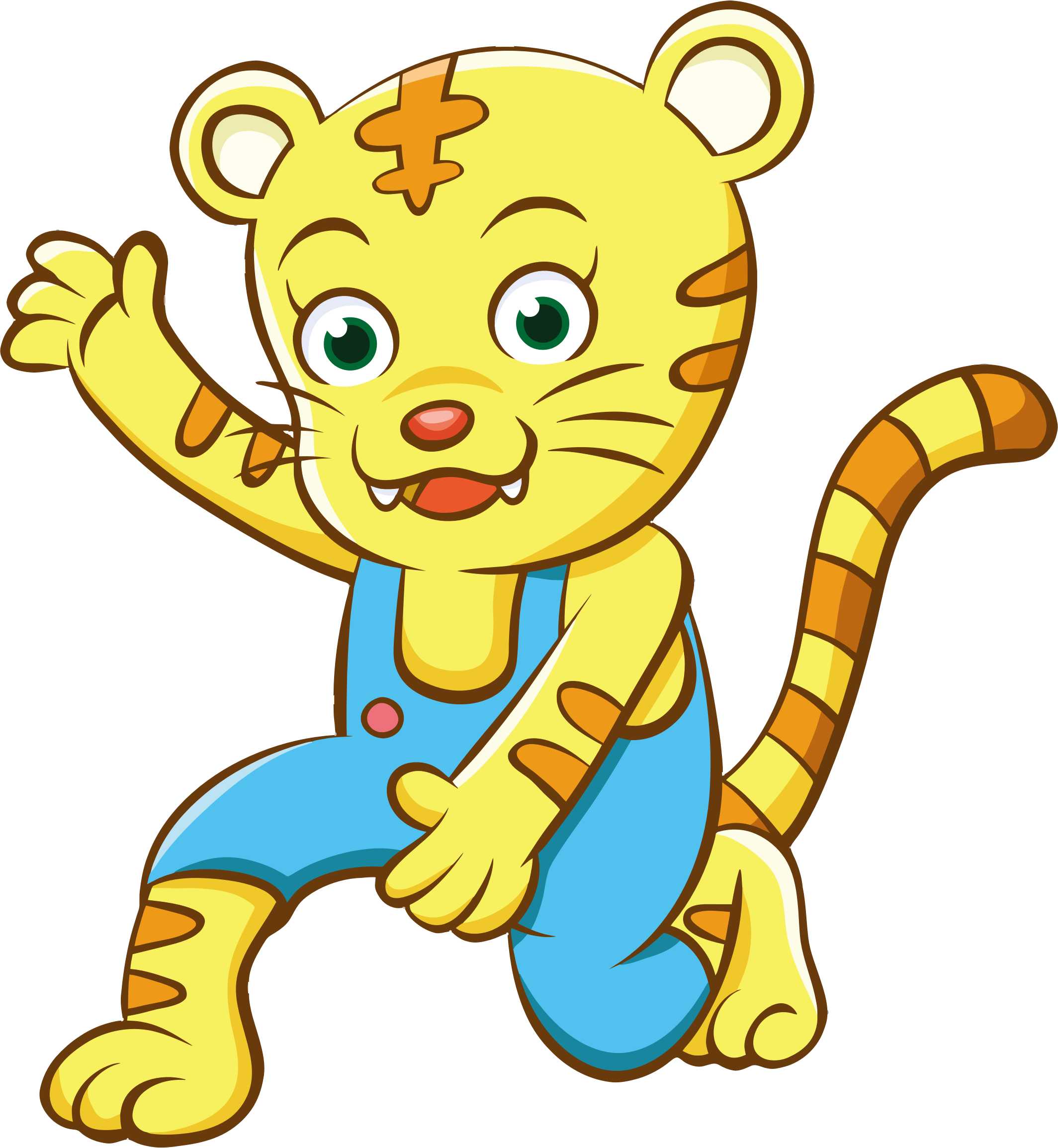 Clipart - Cartoon Cheetah