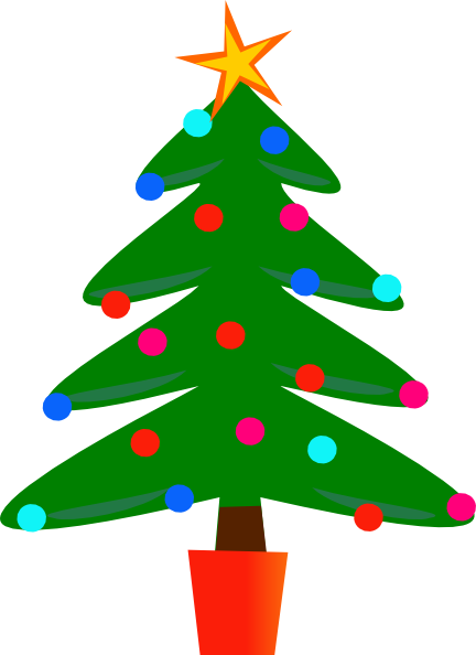 Free christmas tree clip art images