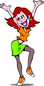 Clipart woman dance