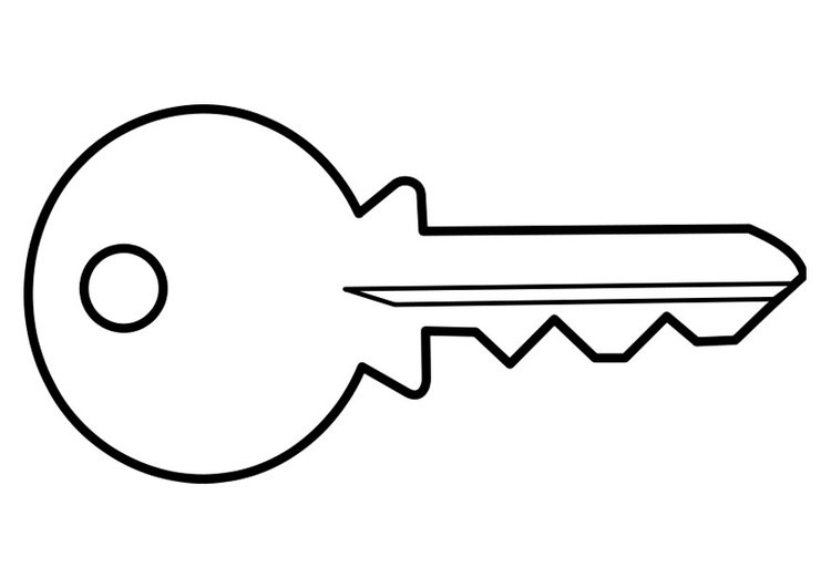 Coloring page key - img 22467.