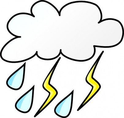 Cartoon Weather Symbols Clipart - Free to use Clip Art Resource