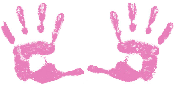 Baby Hand Print Clip Art - Free Clipart Images