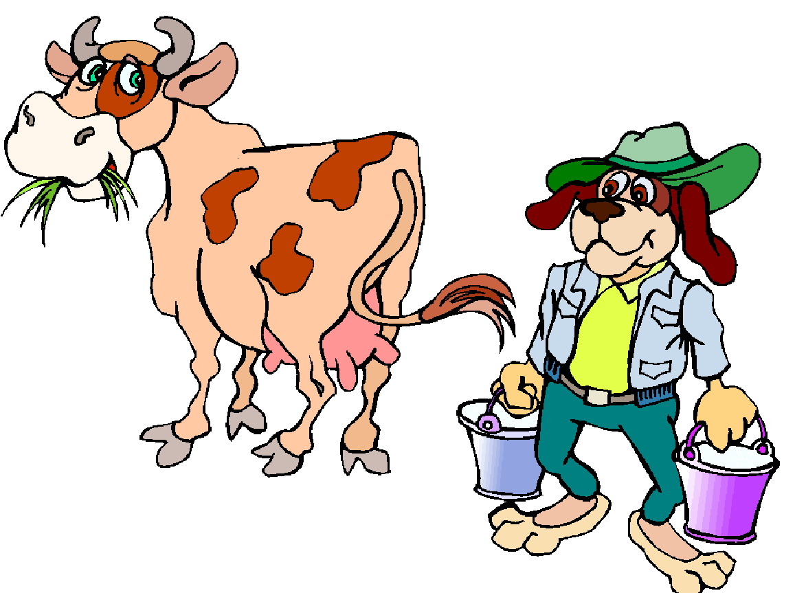 Clip Art - Clip art cows 068803