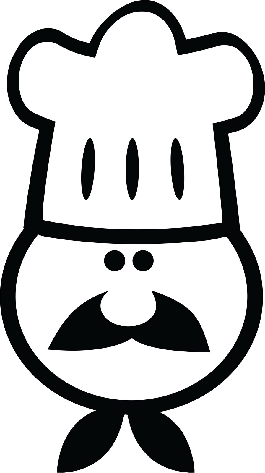 Chef Hat Outline