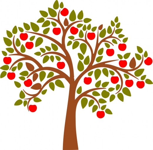 Fall apple tree clipart