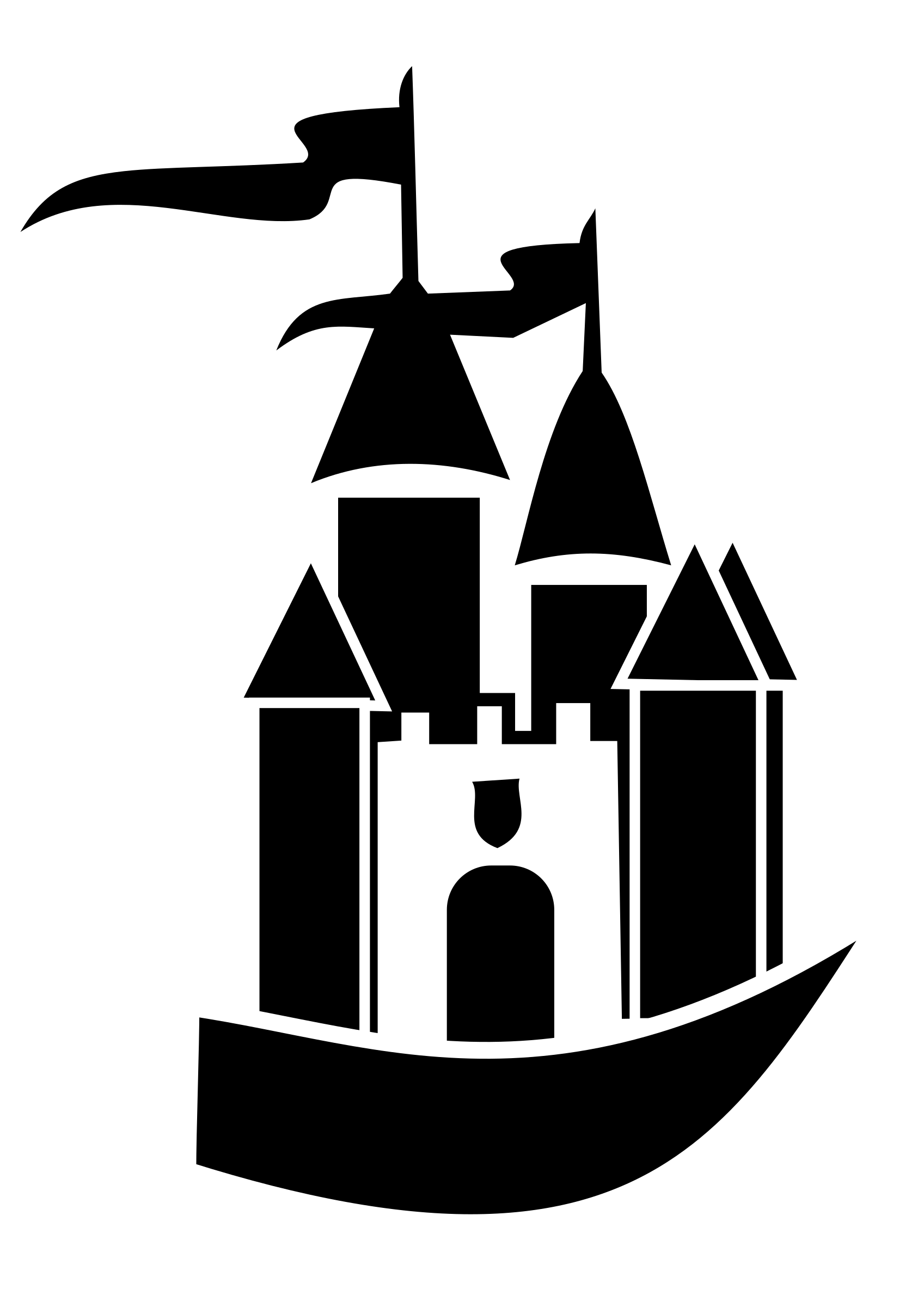 Castle of time vector clipart - Free Public Domain Stock Photo