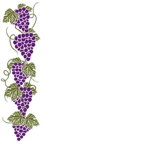 Grape Vine Border Clipart