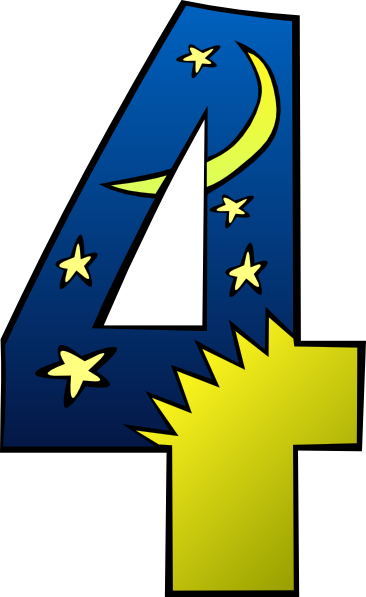 Number 4 Clipart