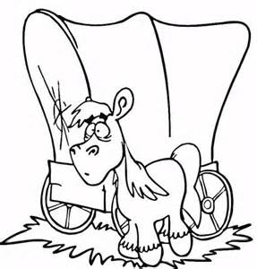 Covered Wagon Coloring Book Coloring Pages