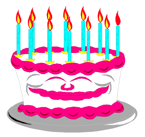 Animated Birthday Cake Clipart