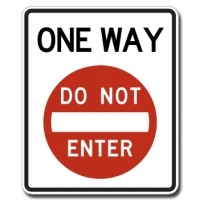 IS-25, One Way, Do Not Enter - Interwest Safety Supply