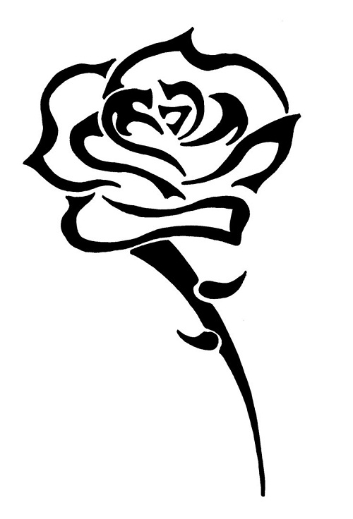 26 Beautiful Tribal Rose Tattoos | Only Tribal