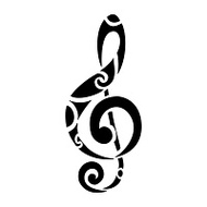 Treble Clef Peace Sign Tattoo Clipart - Free to use Clip Art Resource