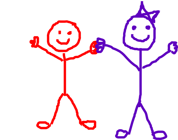 Stick People Children Clipart - Free Clipart Images
