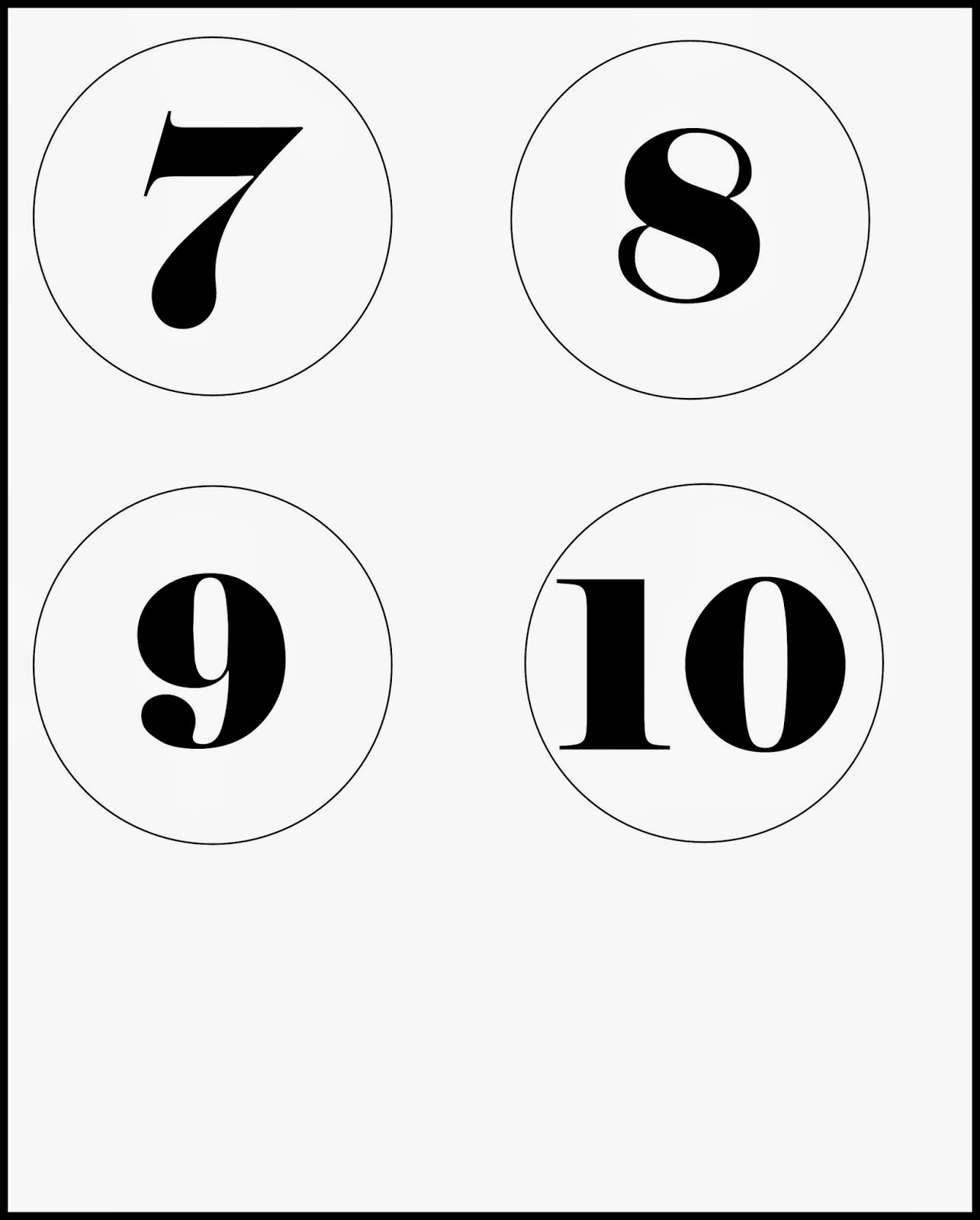 9 Number Template - ClipArt Best