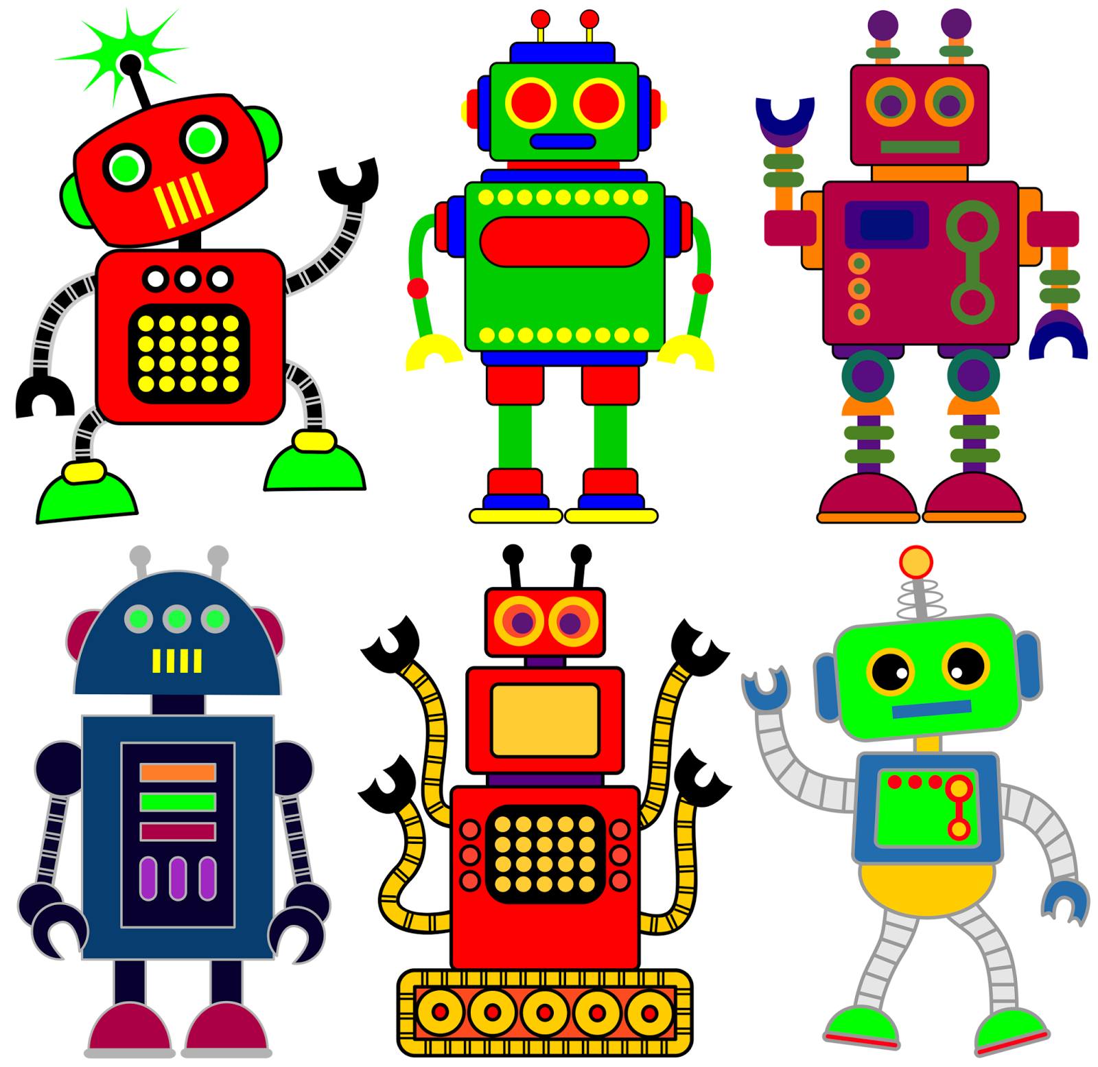 Clipart Robot - Tumundografico