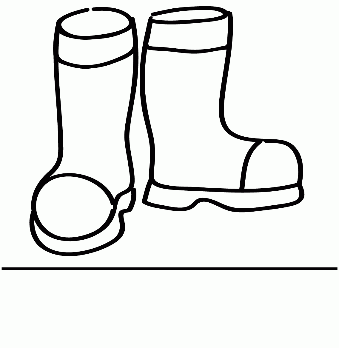 Welly Boots Template ClipArt Best
