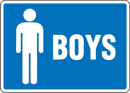 Boy toilet sign clipart