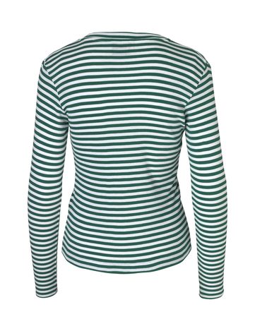 2x2 soft stripe Tuba T-shirt White/Green