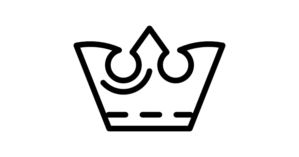 Antique royal king crown outline - Free shapes icons