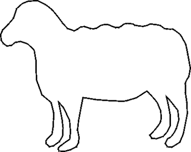 Sheep Cut Out Clipart - Free to use Clip Art Resource