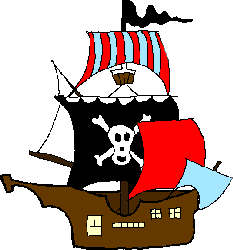 Cartoon Pirate Boat
