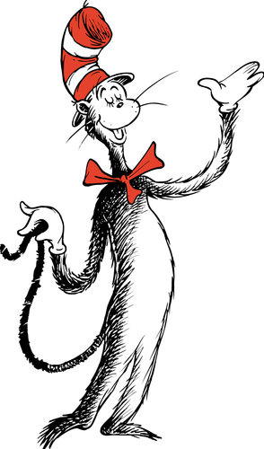 Free cat in the hat clip art