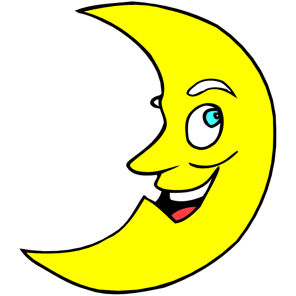 Moon Clipart Black And White - Free Clipart Images