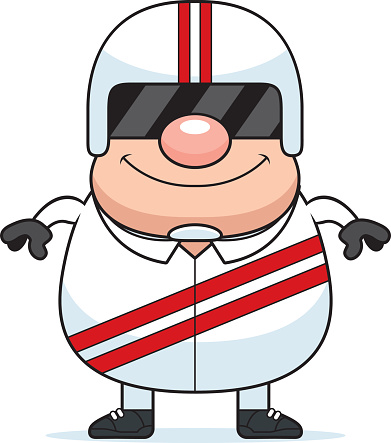 Cartoon Race Car Driver Clip Art, Vector Images & Illustrations ...