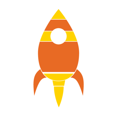 Flying Rocket Stencil - ClipArt Best