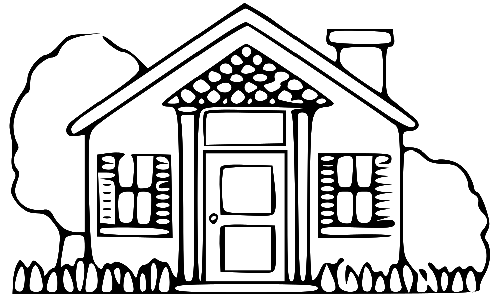 House clip art black and white