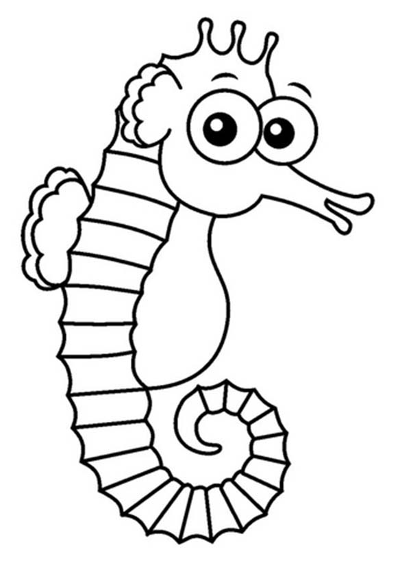 Free Coloring Book Sea Horse Coloring Pages In Decoration Desktop ...