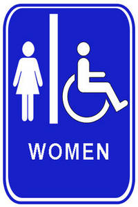 Ladies room sign clipart