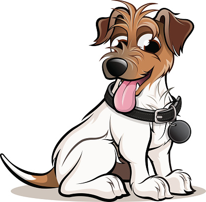 Jack Russell Terrier Dog Sitting Puppy Clip Art, Vector Images ...