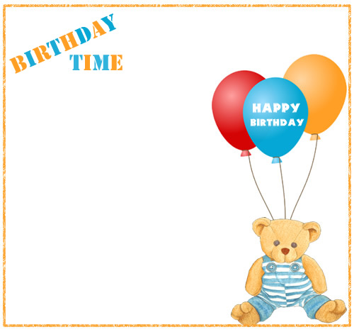 Birthday Borders Cake Clipart