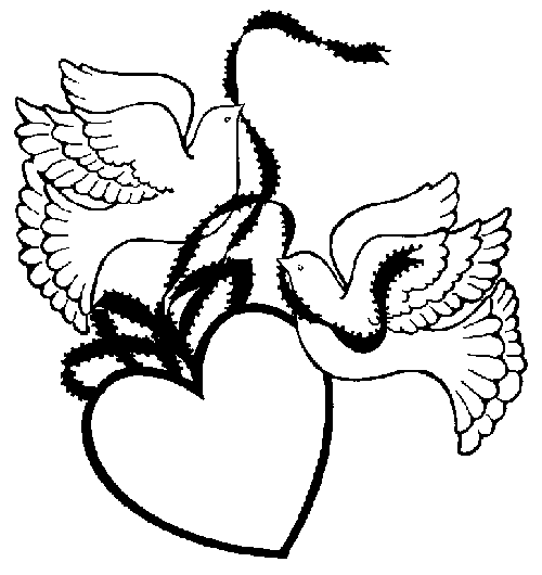 Wedding dove clipart