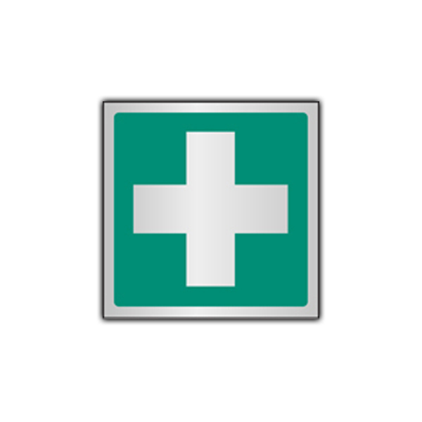 First aid symbol 100x100mm aluminium, Office and School - ClipArt ...